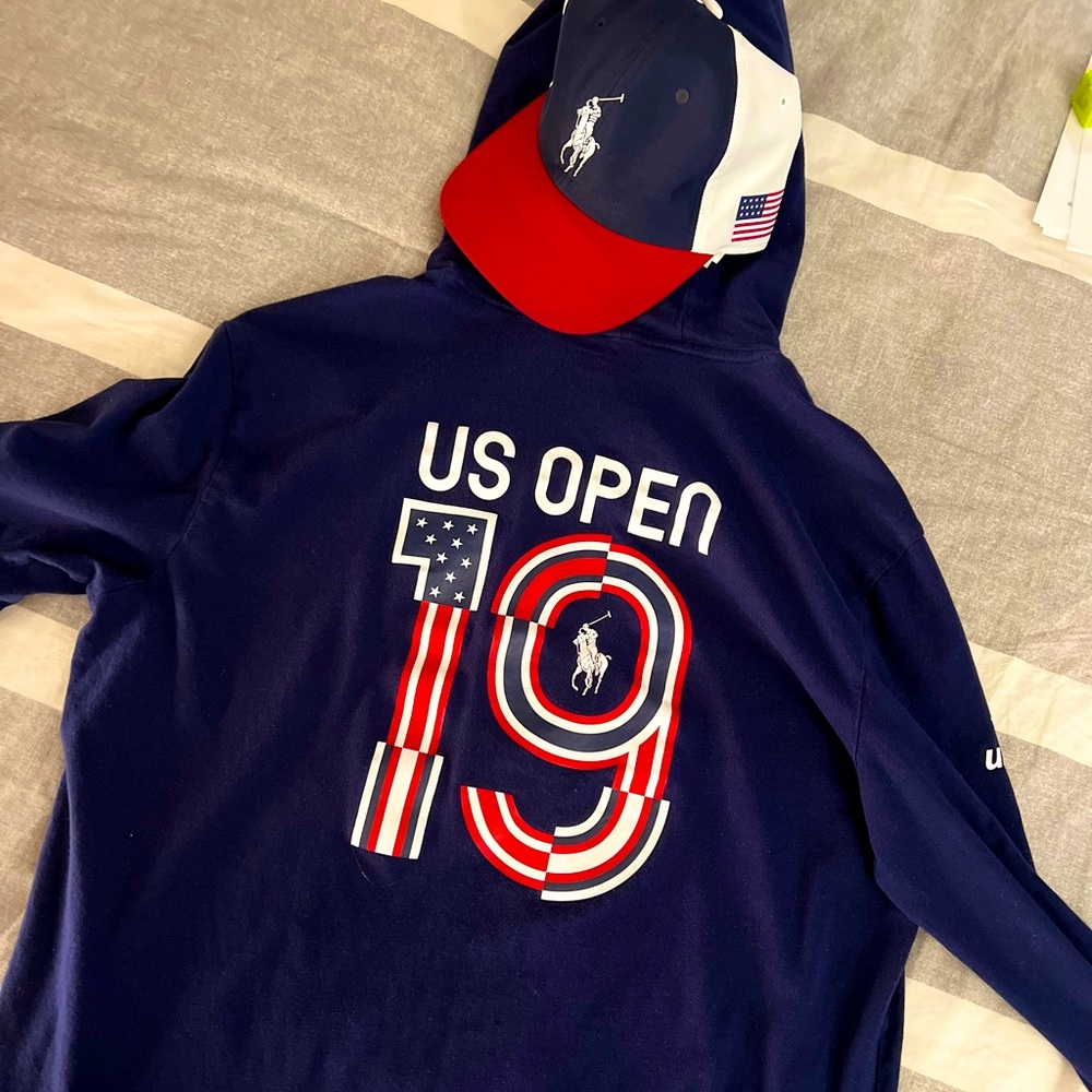 2019 RALPH LAUREN US OPEN SHIRT + HAT Size Small